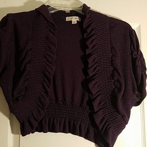 Sparkly Deep Purple Cardigan
